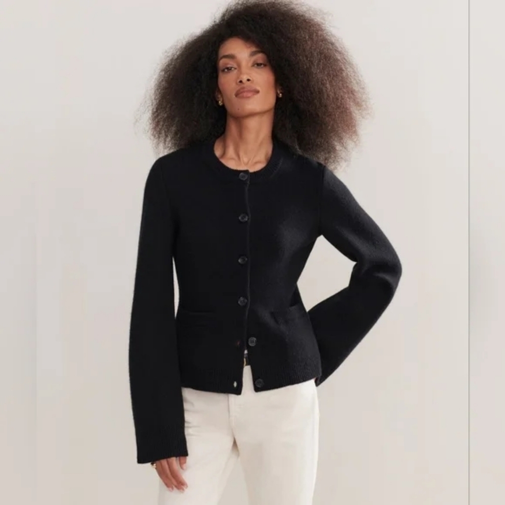 NWT Jenni Kayne Cooper Cardigan Sweater Black Medium